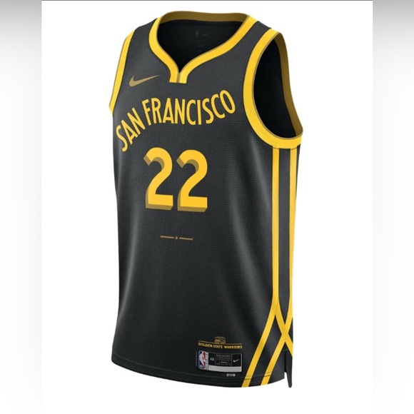 Nike Golden State Warriors San Francisco #22 Andrew Wiggins Jersey XL Black Gold